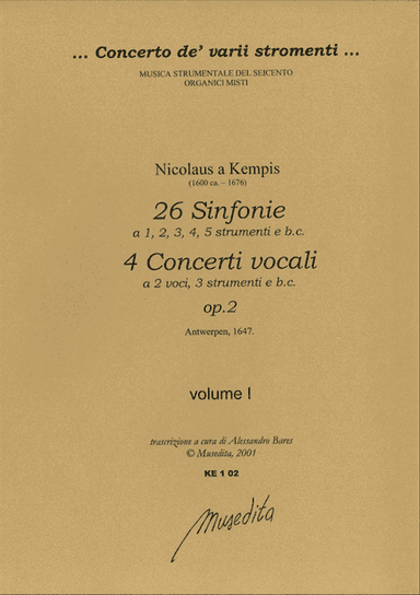 Symphoniae op.2 (Antwerpen, 1647)