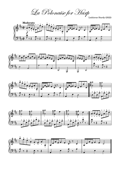 La Polonaise for Harp