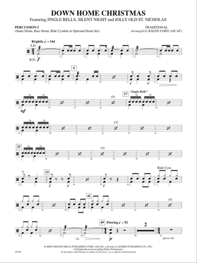 Down Home Christmas: 1st Percussion