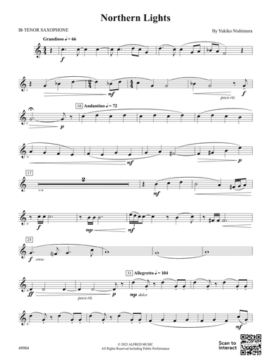 Northern Lights: B-flat Tenor Saxophone