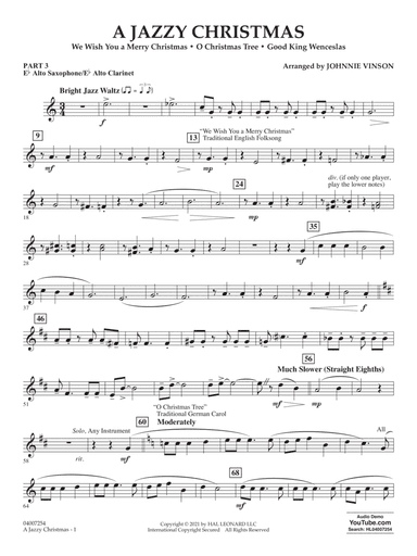 A Jazzy Christmas - Pt.3 - Eb Alto Sax/Alto Clar.