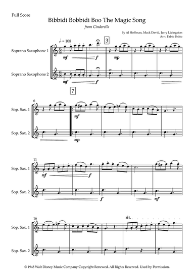 Bibbidi-bobbidi-boo (the Magic Song)