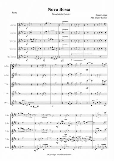 Nova Bossa (woodwinds quintet)