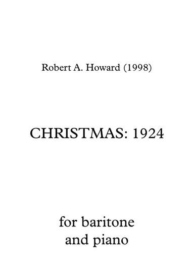 Christmas: 1924