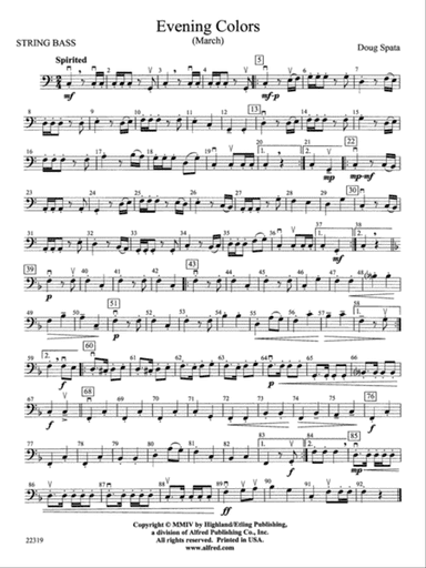 Evening Colors: String Bass