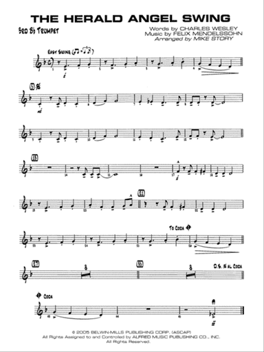 The Herald Angels Swing: 3rd B-flat Trumpet