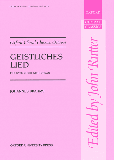 Geistliches Lied (Sacred Song), Op. 30