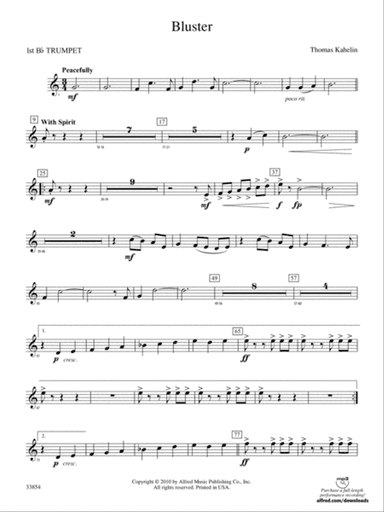 Bluster: 1st B-flat Trumpet