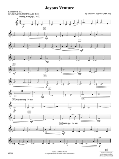 Joyous Venture: Baritone T.C.
