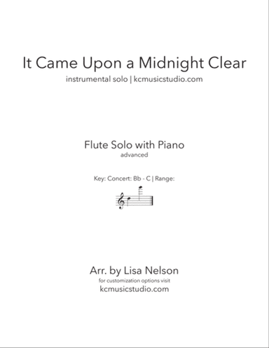 It Came Upon a Midnight Clear - Flute Solo