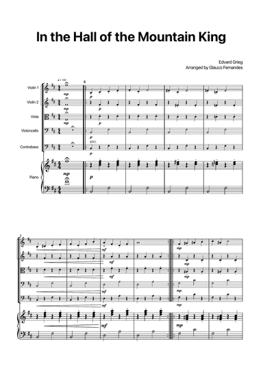 In the Hall of the Mountain King - String Quintet with Piano