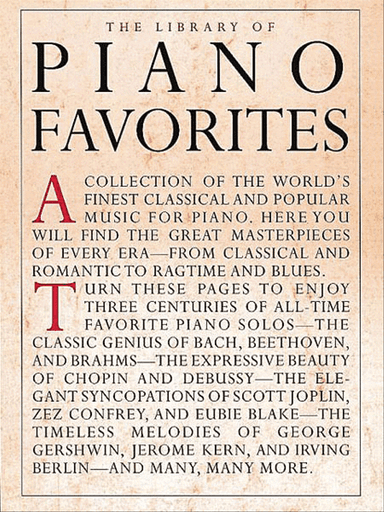 Library of Piano Favorites