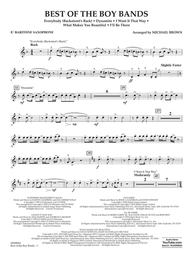 Best Of The Boy Bands - Eb Baritone Saxophone