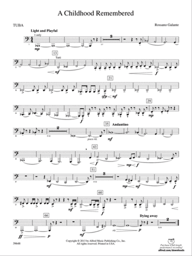 A Childhood Remembered: Tuba