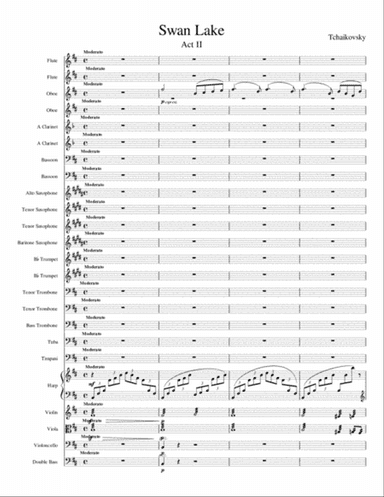 Swan Lake for Full Orchestra