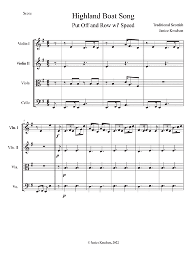 Highland Boat Song