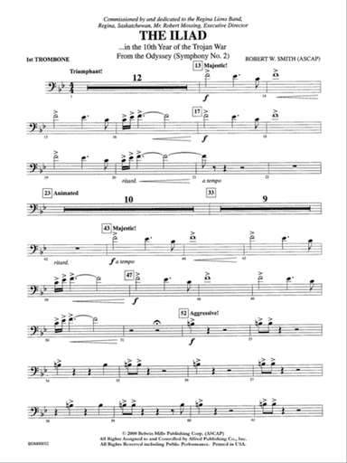 The Iliad (from The Odyssey (Symphony No. 2)): 1st Trombone