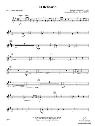 El Relicario: E-flat Alto Saxophone