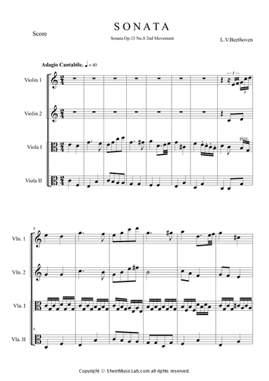 Sonata op.13 No.8 Pathetique 2mov in C