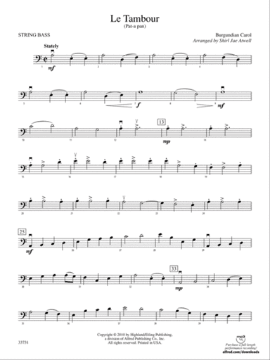 Le Tambour (Pat-a-Pan): String Bass