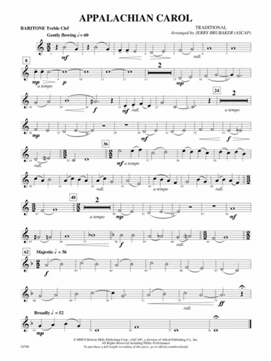 Appalachian Carol: Baritone T.C.
