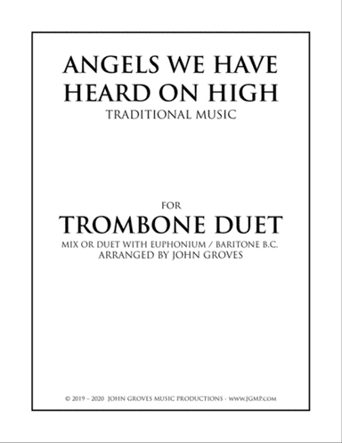 Angels We Have Heard On High - Trombone Duet