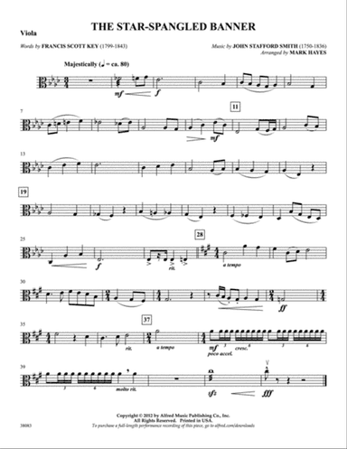 The Star-Spangled Banner: Viola