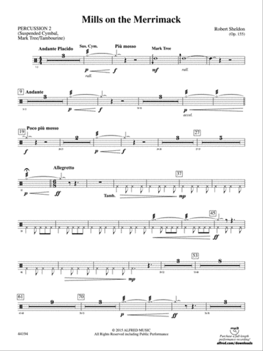 Mills on the Merrimack: 2nd Percussion