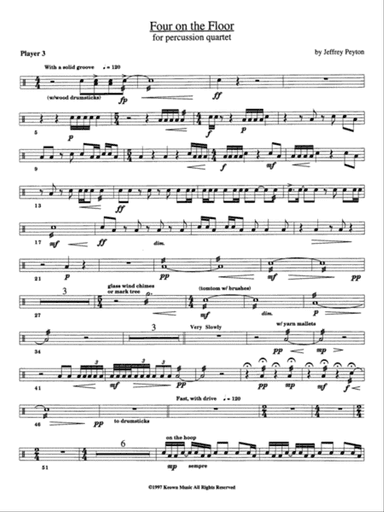 Four on the Floor: 3rd Percussion