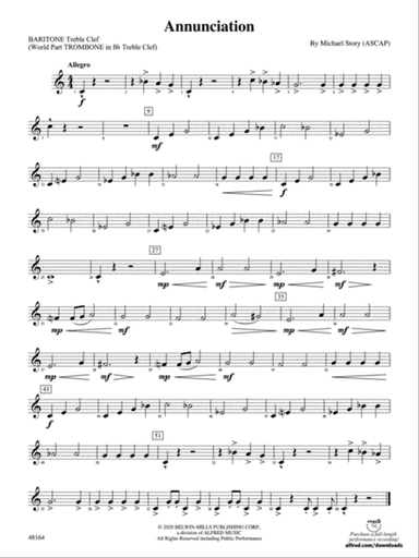 Annunciation: Baritone T.C.
