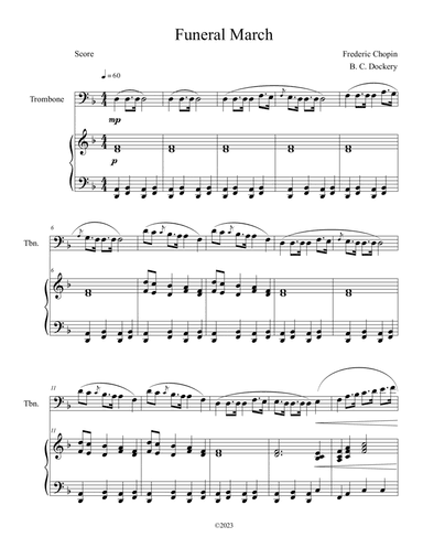 Funeral March (Trombone Solo with Piano Accompaniment)
