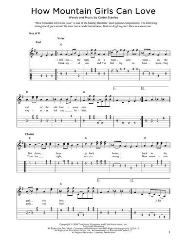 How Mountain Girls Can Love (arr. Fred Sokolow)