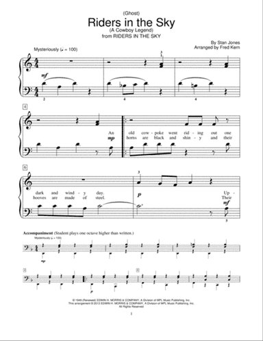 (Ghost) Riders In The Sky (A Cowboy Legend) (arr. Fred Kern)