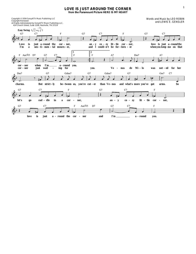 Love Is Just Around The Corner