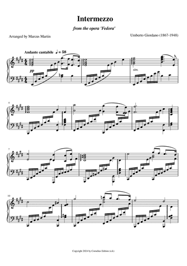 Intermezzo from 'Fedora'