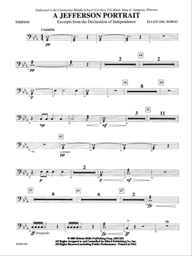 A Jefferson Portrait: Timpani