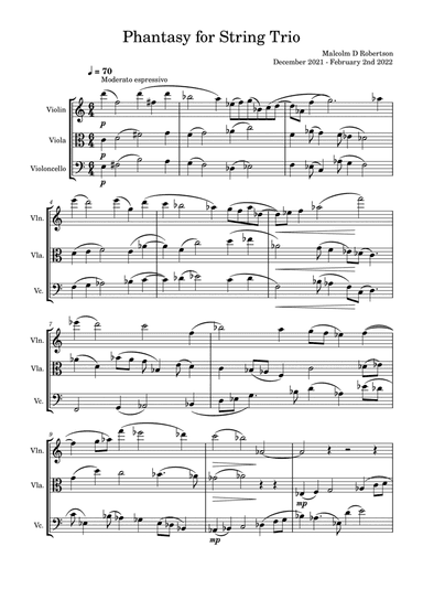 Phantasy for String Trio