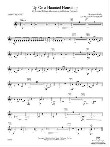 Up on a Haunted Housetop: 1st B-flat Trumpet