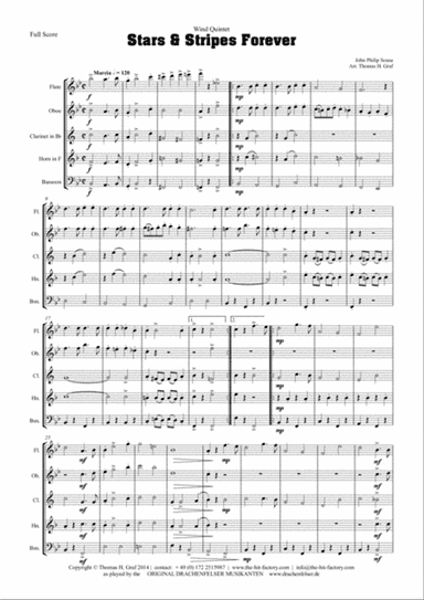 Stars and Stripes forever - Sousa - Wind Quintet