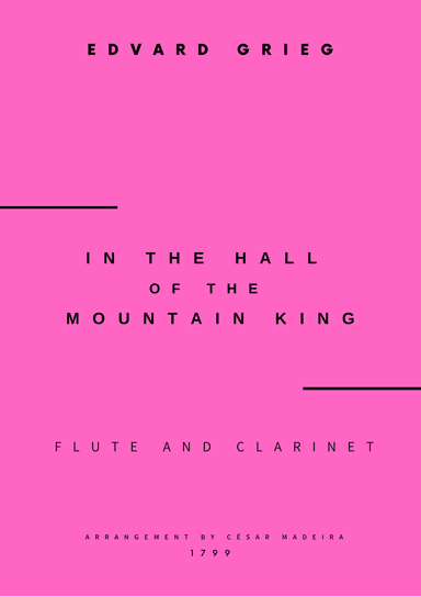In The Hall Of The Mountain King - Flute and Clarinet (Full Score and Parts)