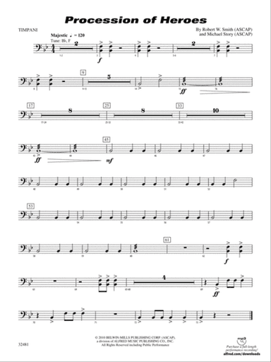 Procession of Heroes: Timpani
