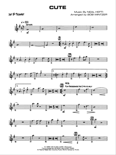 Cute: 1st B-flat Trumpet