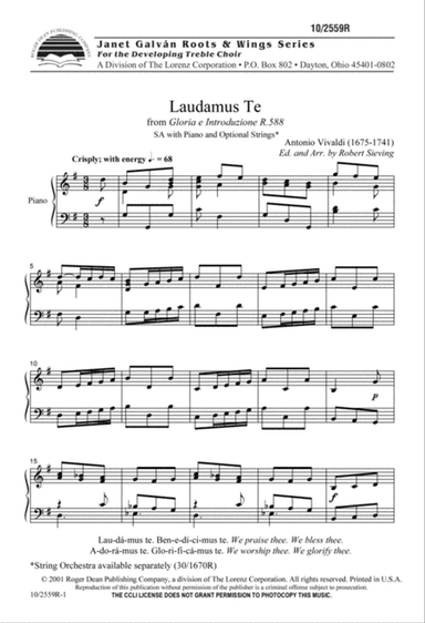 Laudamus Te