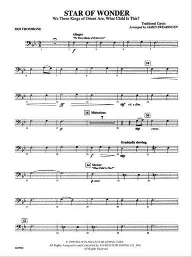 Star of Wonder: 3rd Trombone