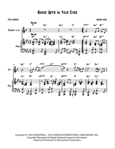 Smoke Gets In Your Eyes