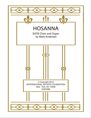 Hosanna for Three Part Choir
