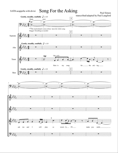 Song For The Asking