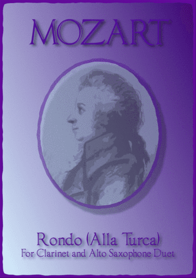 Rondo Alla Turca, W A Mozart, Clarinet and Alto Saxophone Duet.