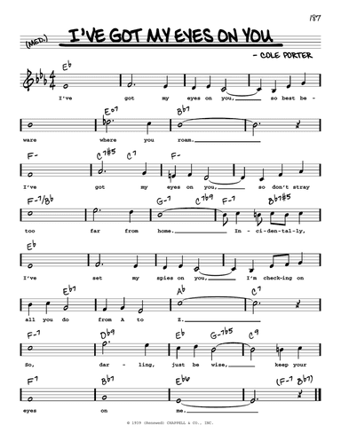 I've Got My Eyes On You (High Voice)