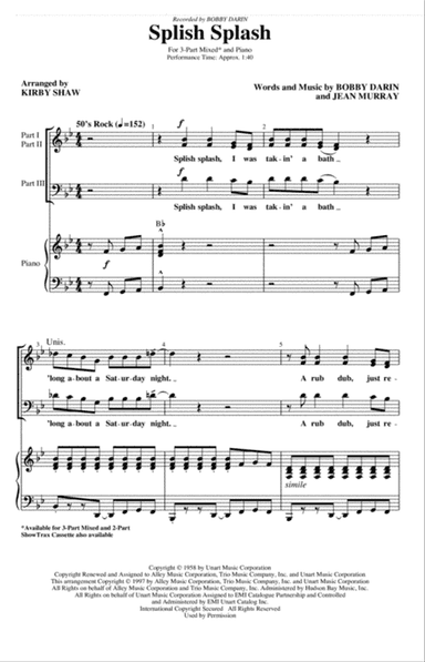 Splish Splash (arr. Kirby Shaw)